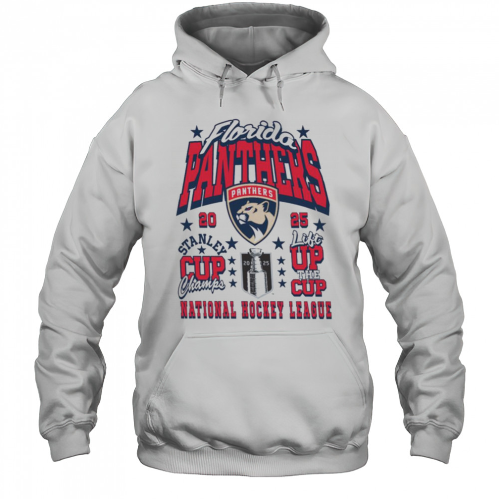 Florida Panthers 2025 Stanley Cup Champions Lift the Cup T Shirt Hoodie