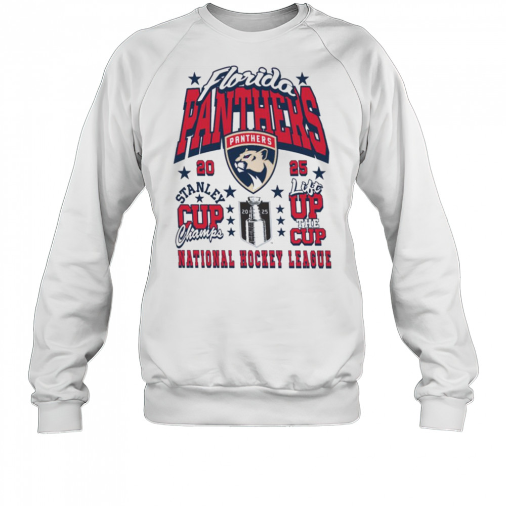 Florida Panthers 2025 Stanley Cup Champions Lift the Cup T Shirt Sweatshirt
