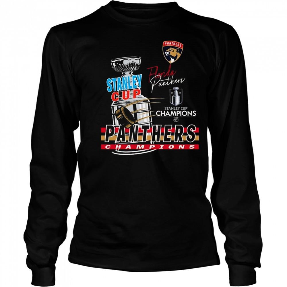 Florida Panthers 2025 Stanley Cup Champions Raise The Cup Arch Shirt Long Sleeved