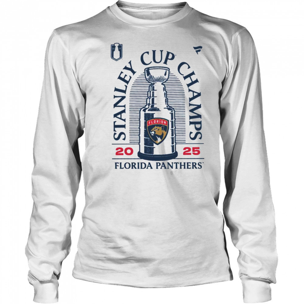 Florida Panthers 2025 Stanley Cup Champs Locker Room T Shirt Long Sleeved