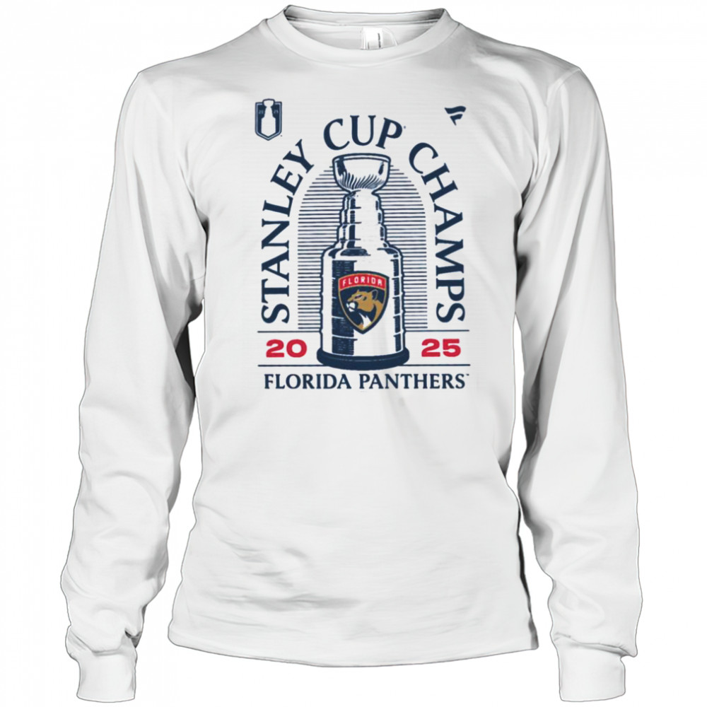 Florida Panthers 2025 Stanley Cup Champs Locker Room T Shirt Long Sleeved