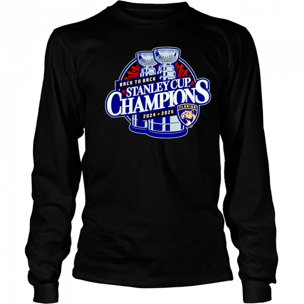 Florida Panthers Juvenile 2024-2025 Back-to-Back Stanley Cup Champions shirt Long Sleeved