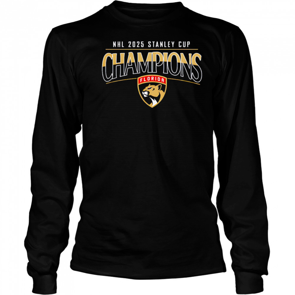 Florida Panthers NHL 2025 Stanley Cup Champions logo shirt Long Sleeved