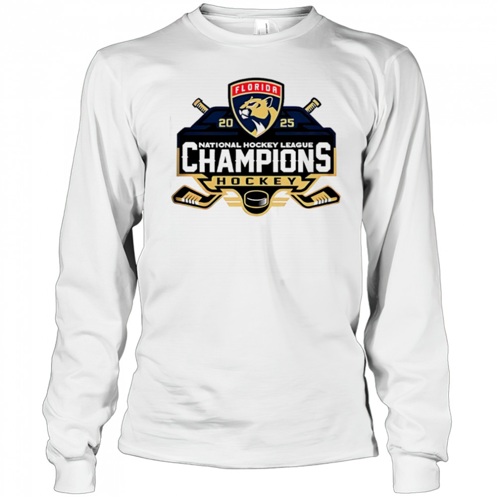 Florida Panthers NHL National Hockey League Champions 2025 shirt Long Sleeved