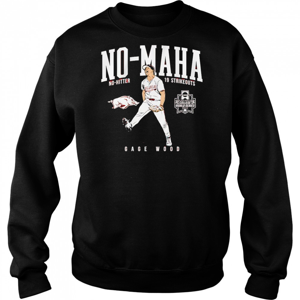 Gage Wood College World Series No-Hitter Arkansas Razorbacks shirt Hoodie