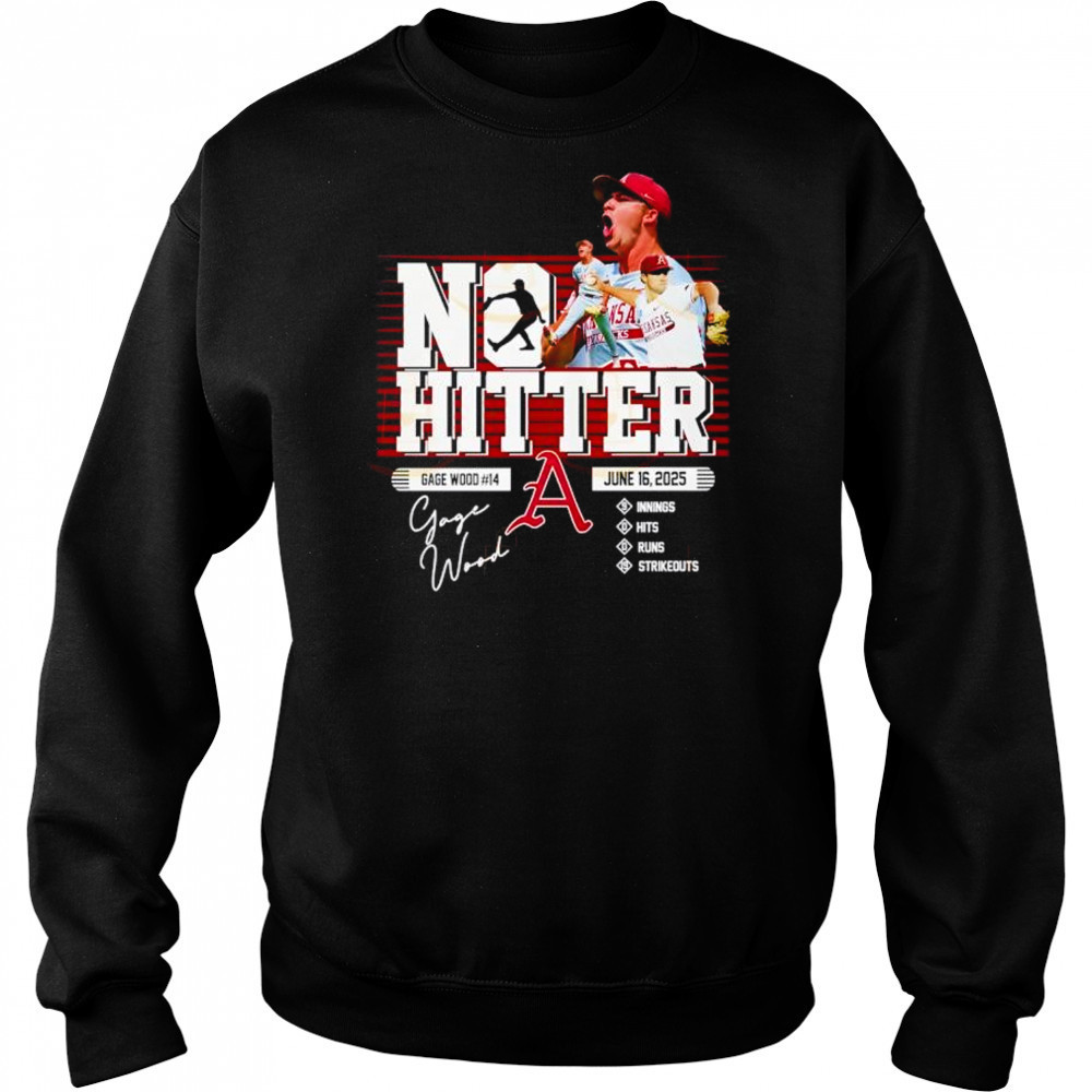 Gage Wood No-hitter Signature Unisex T-Shirt Hoodie