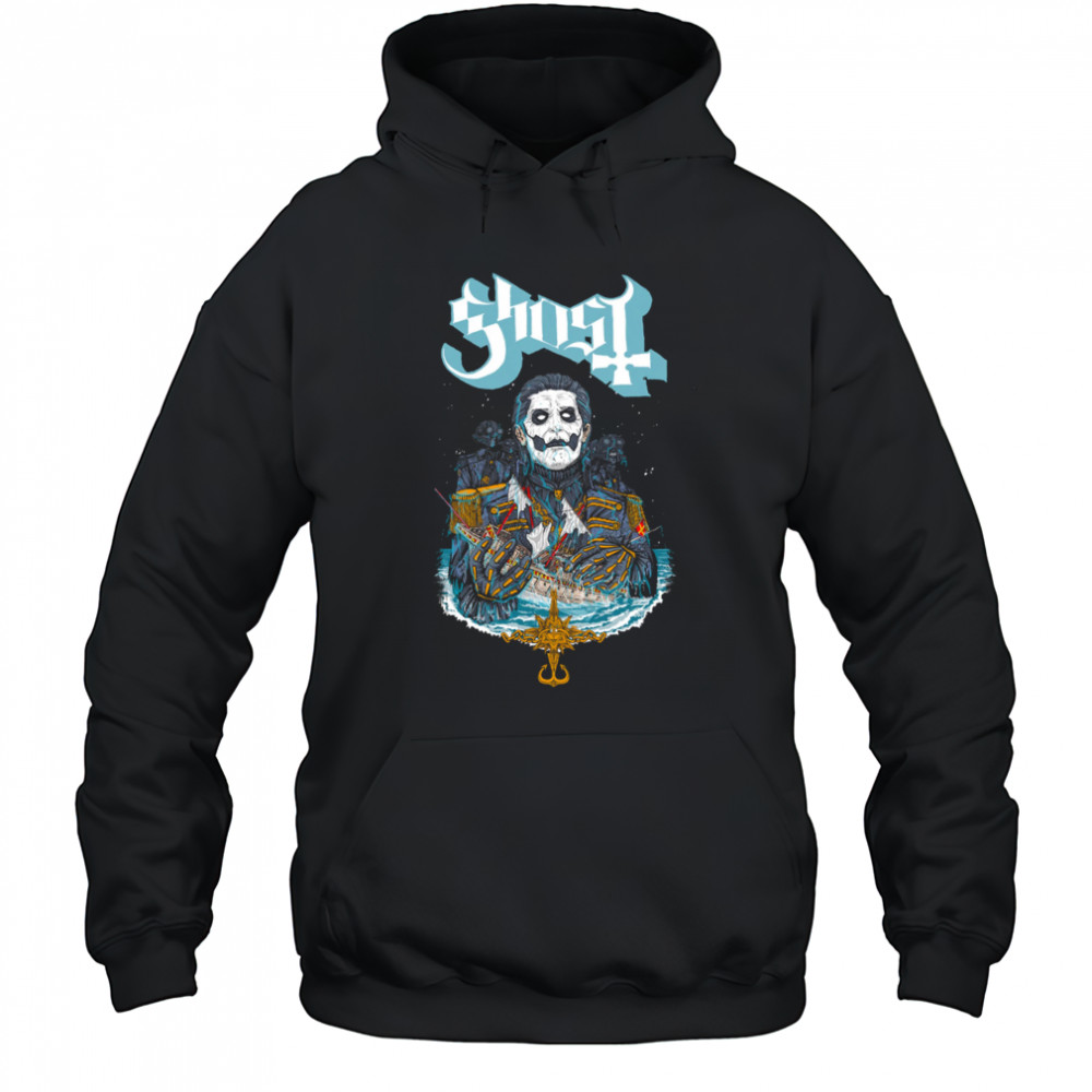 Ghost Papa Van Der Decken Muscle T-Shirt Hoodie