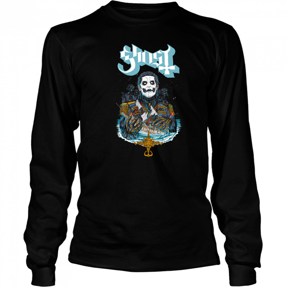 Ghost Papa Van Der Decken Muscle T-Shirt Long Sleeved