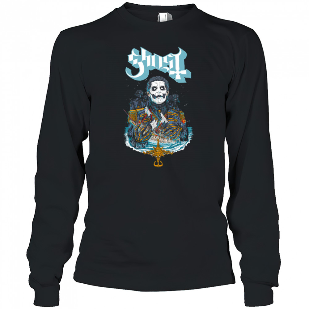 Ghost Papa Van Der Decken Muscle T-Shirt Long Sleeved