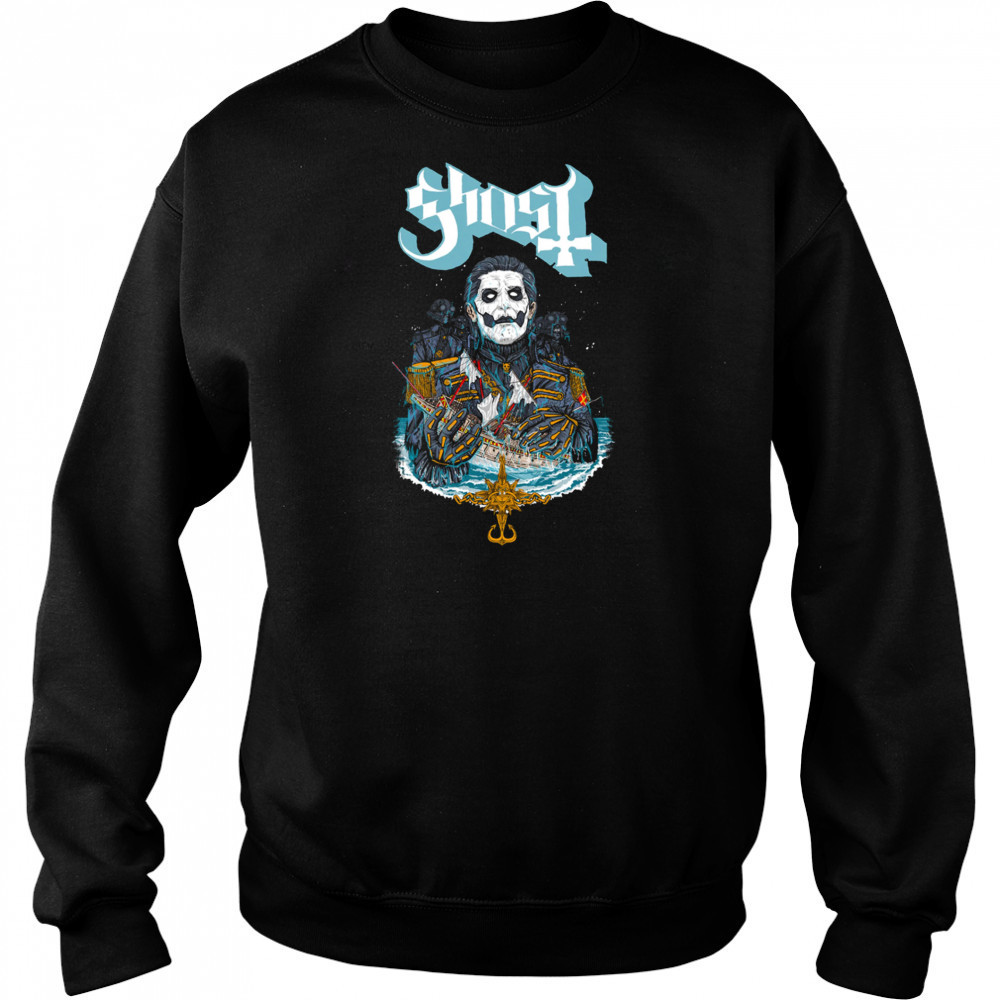 Ghost Papa Van Der Decken Muscle T-Shirt Hoodie