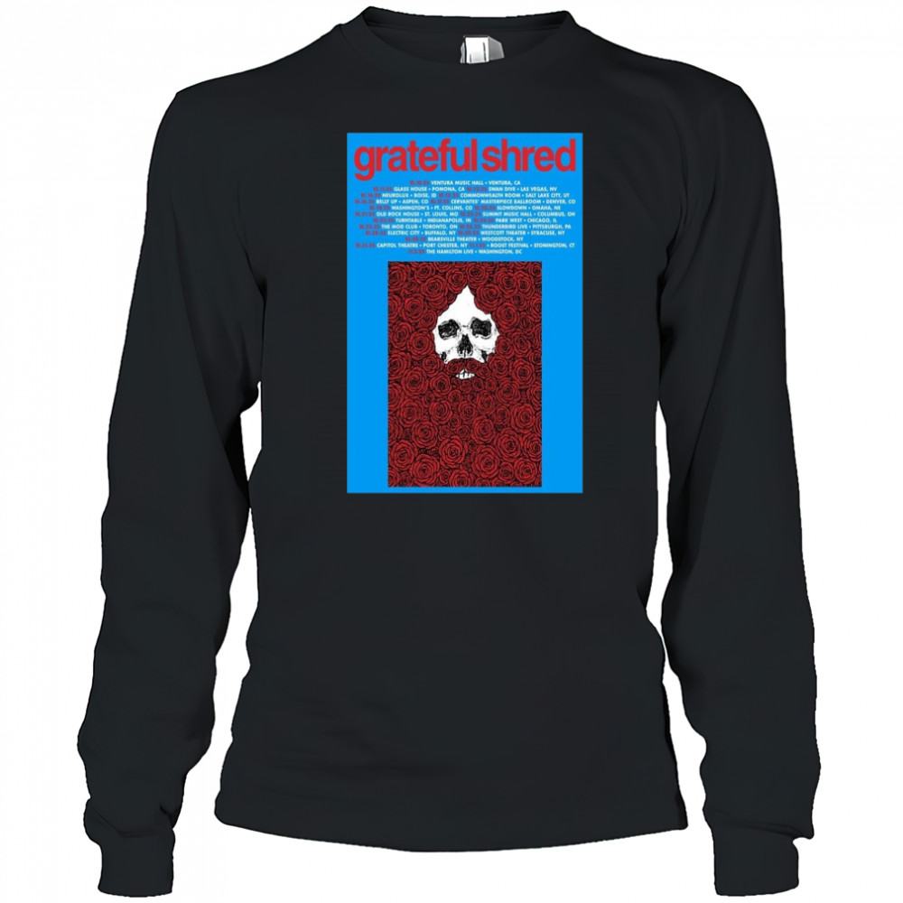 Grateful Shred Fall Tour 2025 Poster T-Shirt Long Sleeved
