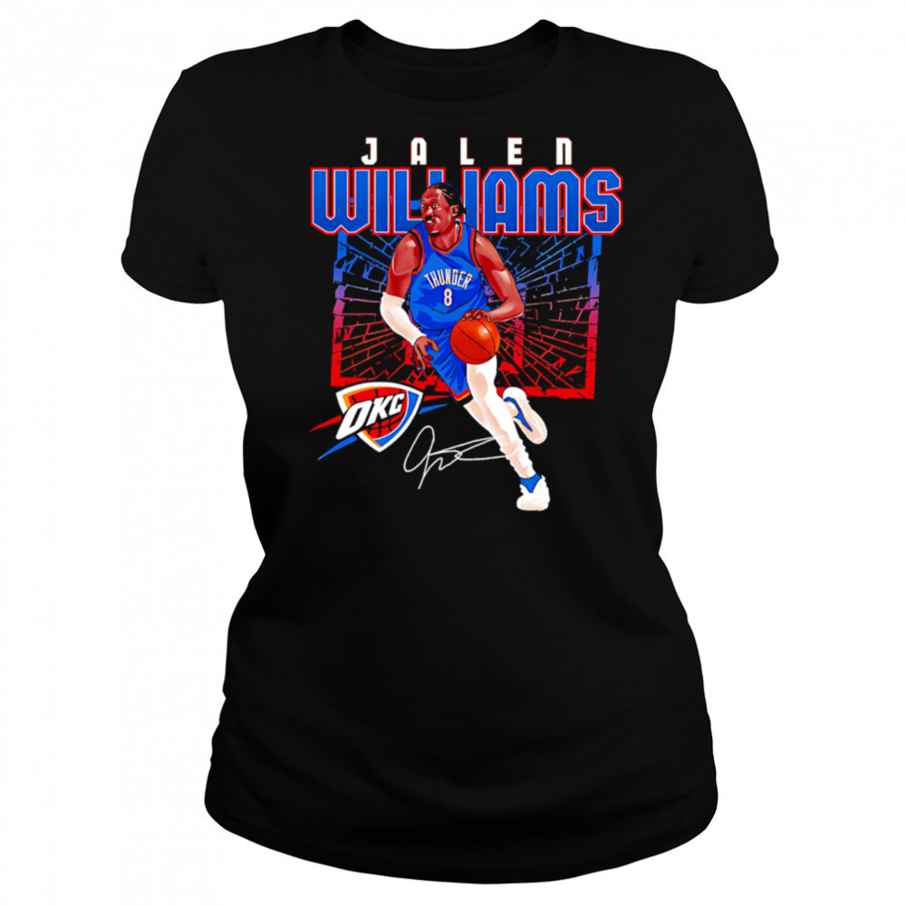 Jalen Williams Oklahoma City Thunder Shattered shirt Women's T-shirt