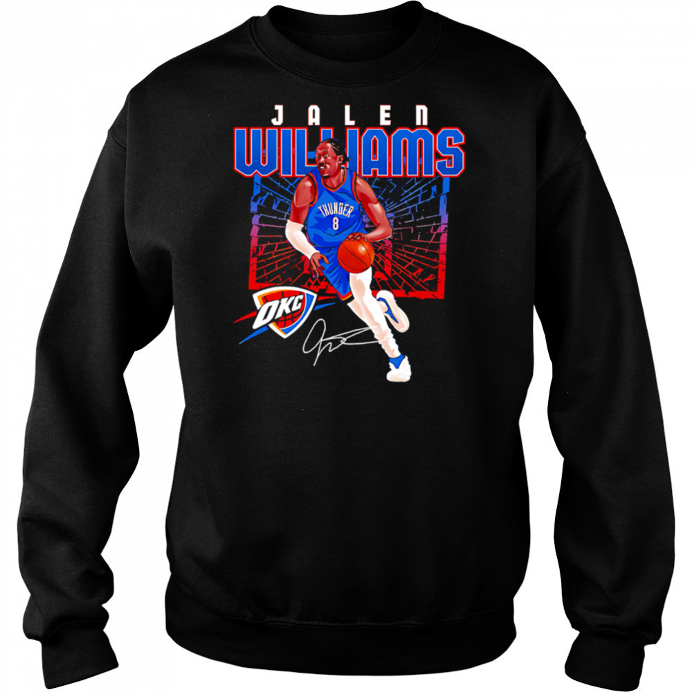 Jalen Williams Oklahoma City Thunder Shattered shirt Hoodie