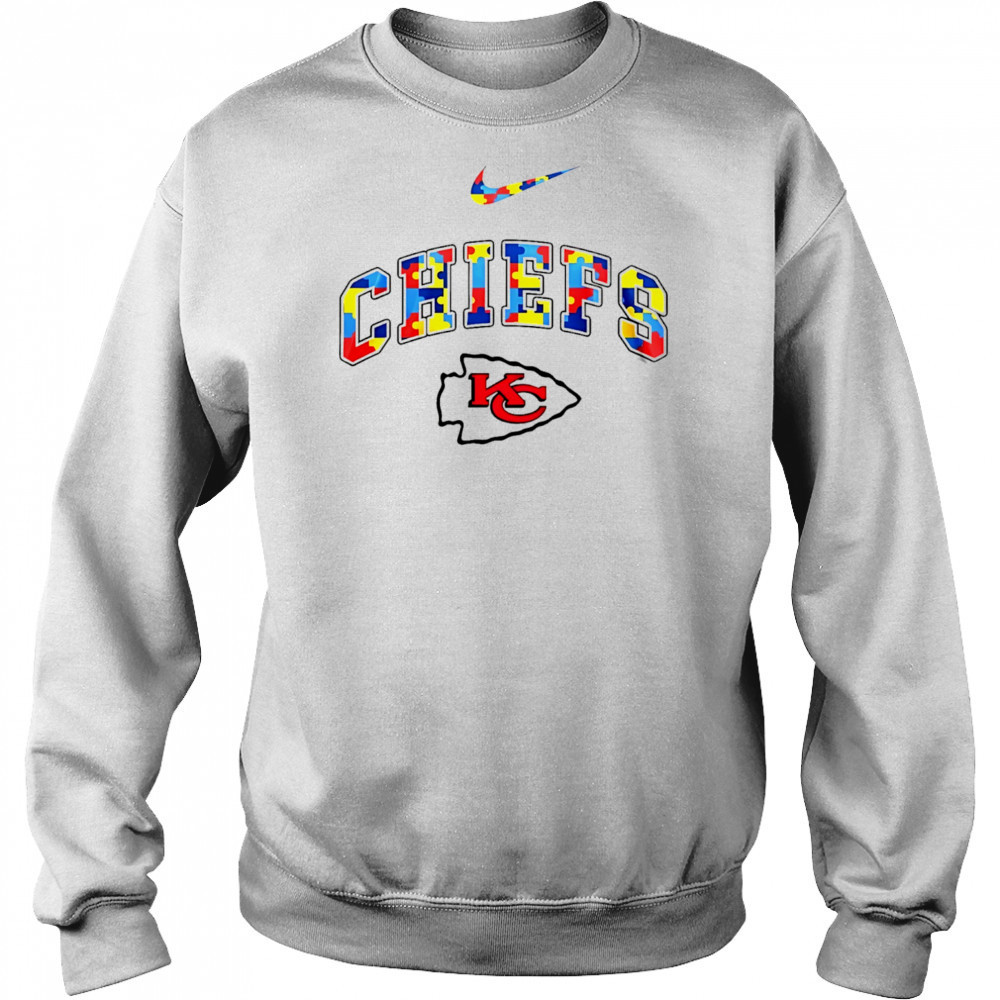 Kansas City Chiefs Nike NFL autism logo shirt Hoodie