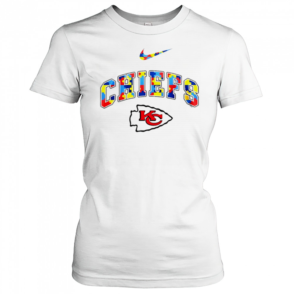 Kansas City Chiefs Nike NFL autism logo shirt Women's T-shirt