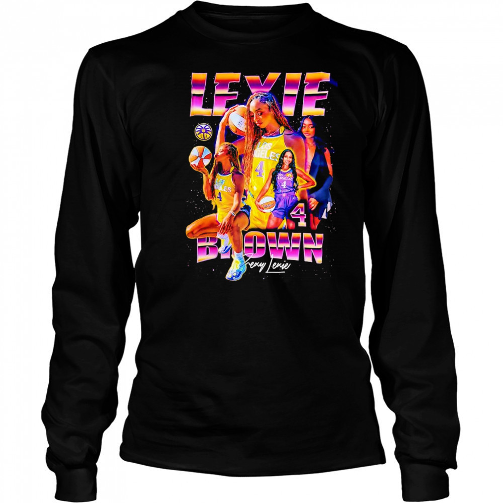 Lexie Brown Los Angeles Sparks WNBA bootleg shirt Long Sleeved