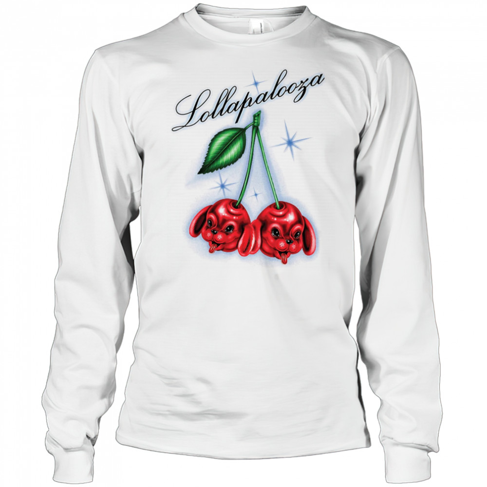 Lollapalooza Cherry Dog T-Shirt Long Sleeved