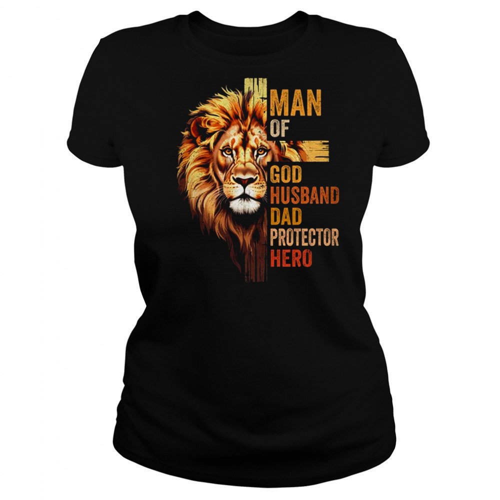 Man Of God Christian Dad Bible Verse Religious Father's Day shirt Women's T-shirt
