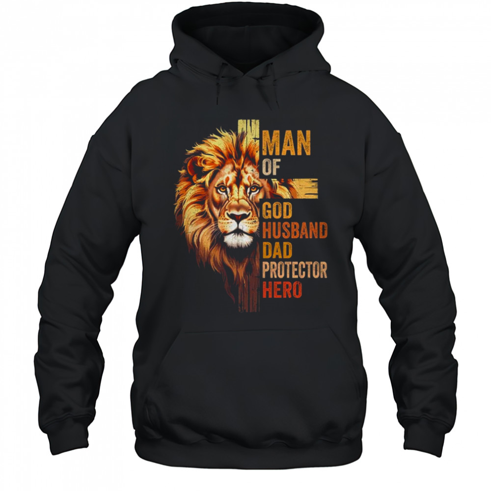 Man Of God Christian Dad Bible Verse Religious Father's Day shirt Hoodie