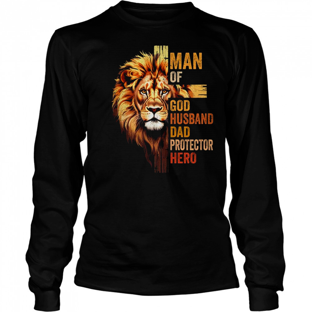 Man Of God Christian Dad Bible Verse Religious Father's Day shirt Long Sleeved