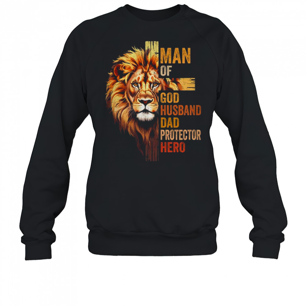 Man Of God Christian Dad Bible Verse Religious Father's Day shirt Sweatshirt