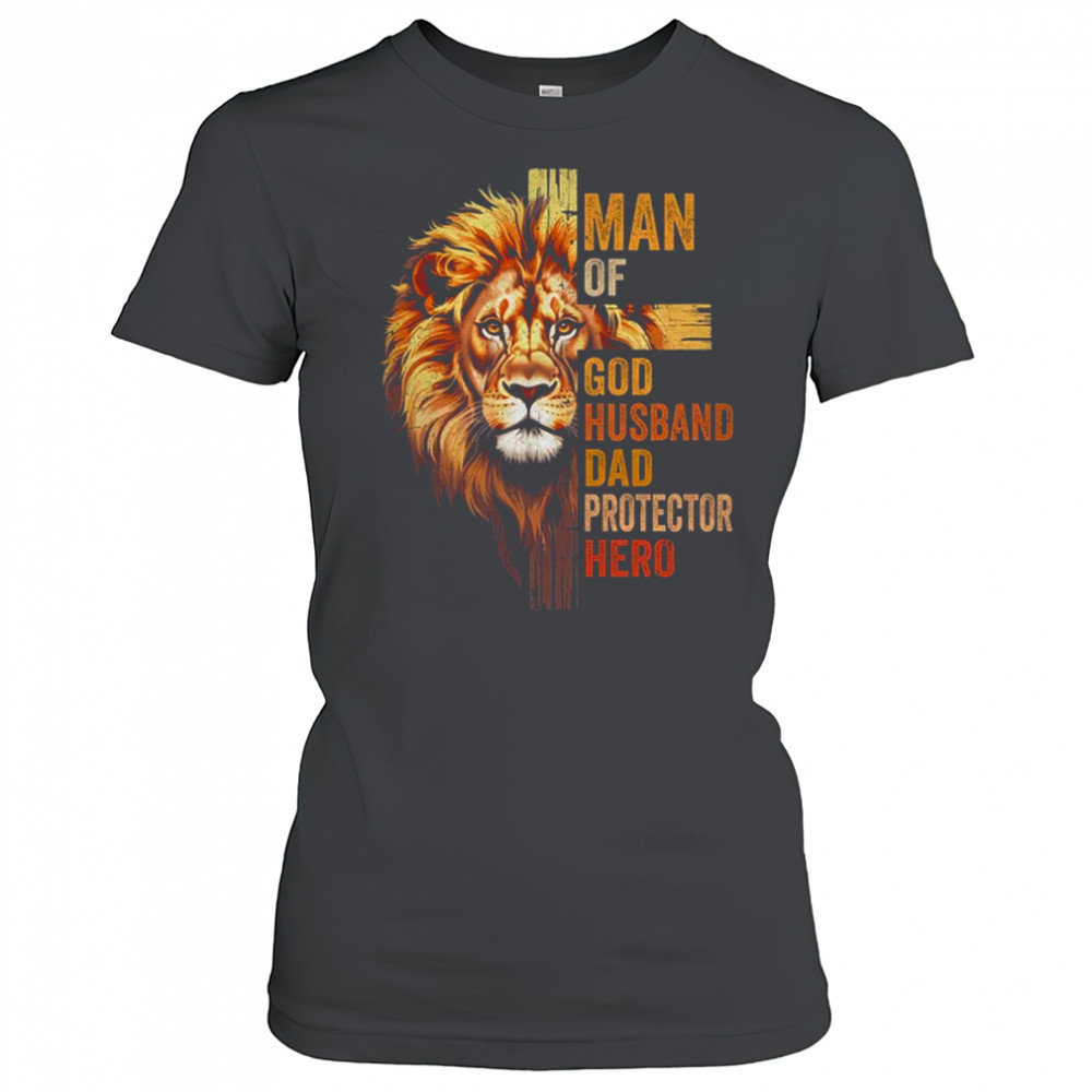 Man Of God Christian Dad Bible Verse Religious Father's Day shirt Women's T-shirt