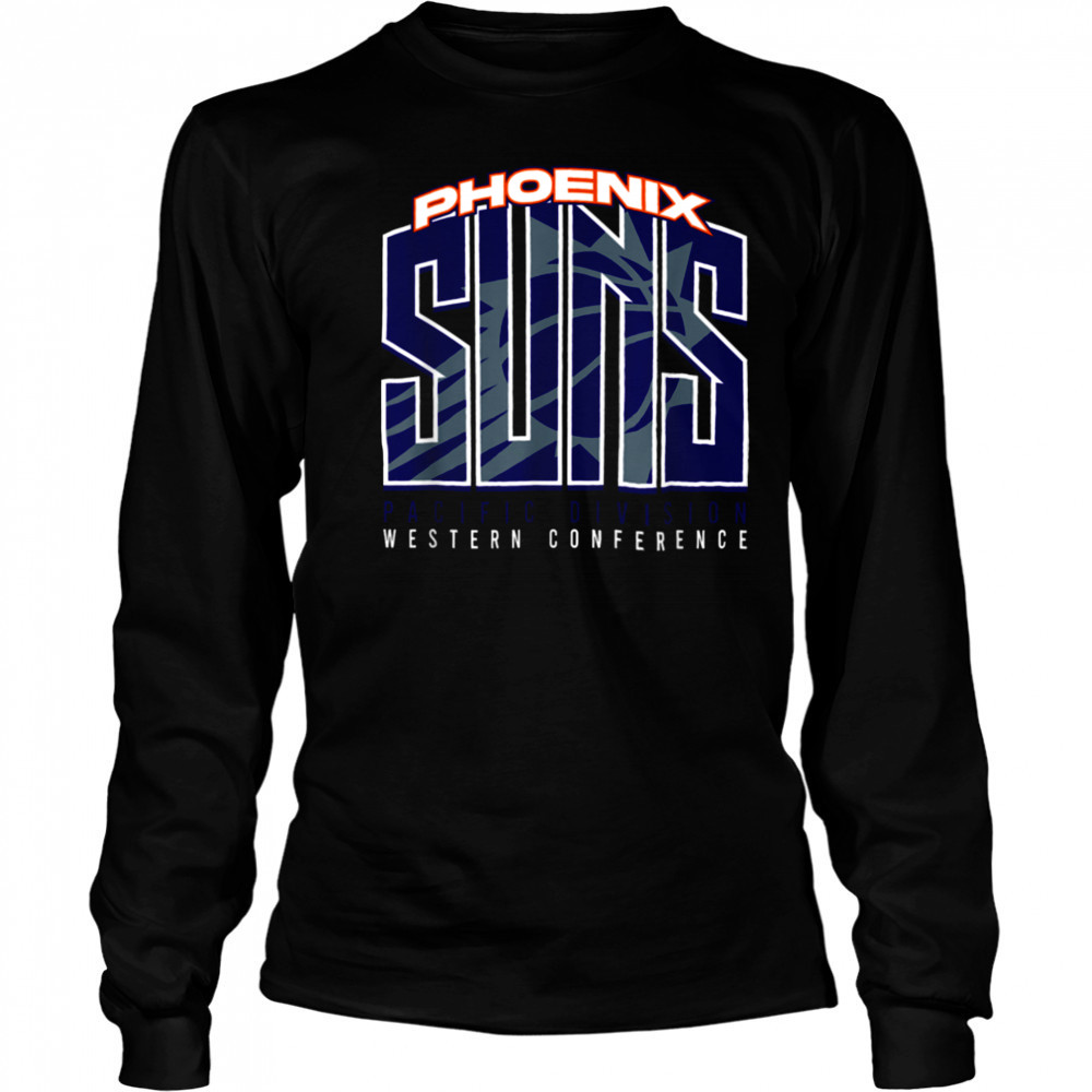 NBA Official Phoenix Suns Block City T Shirt Long Sleeved
