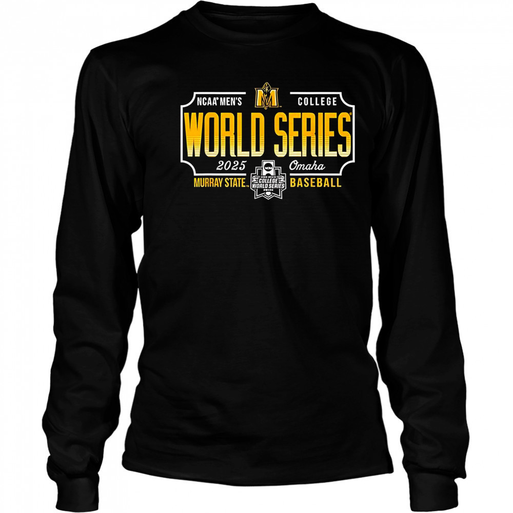NCAA Men’s College World Series Murray State Racers 2025 Baseball T-Shirt Long Sleeved