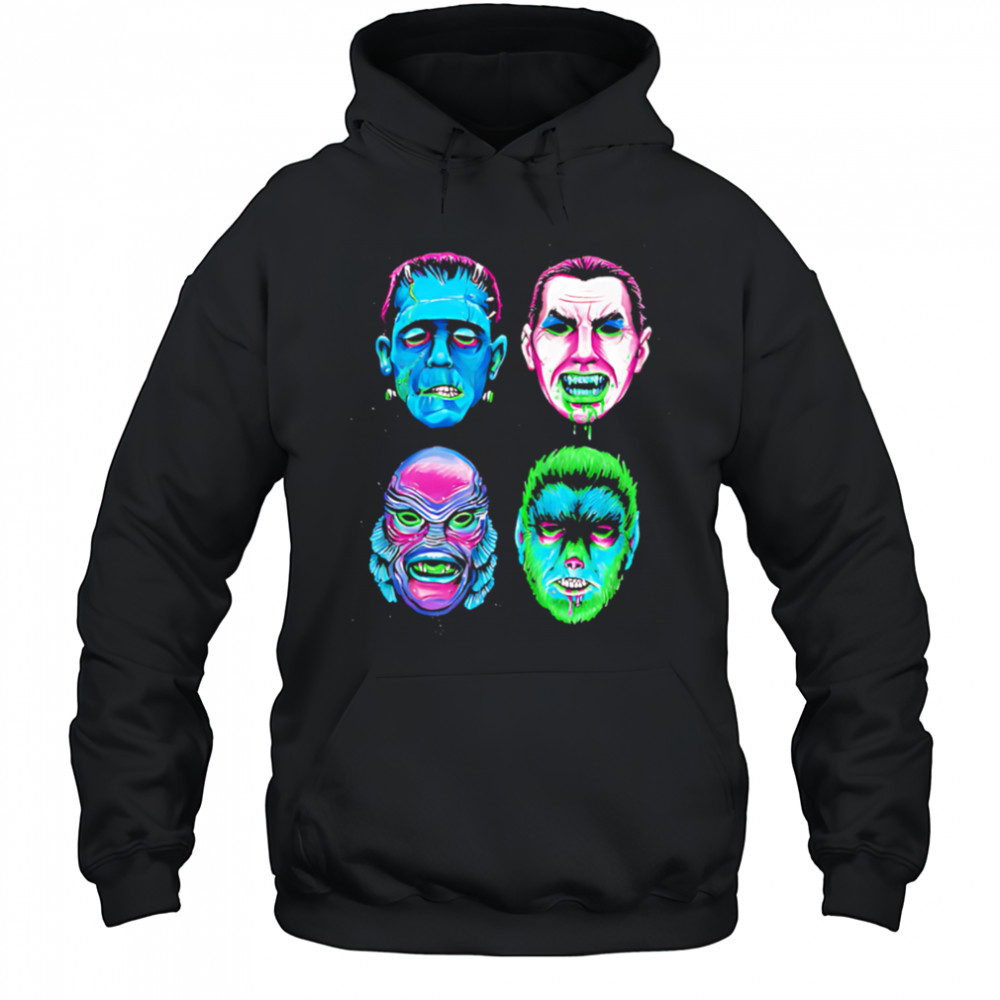 Neon Monster Masks shirt Hoodie