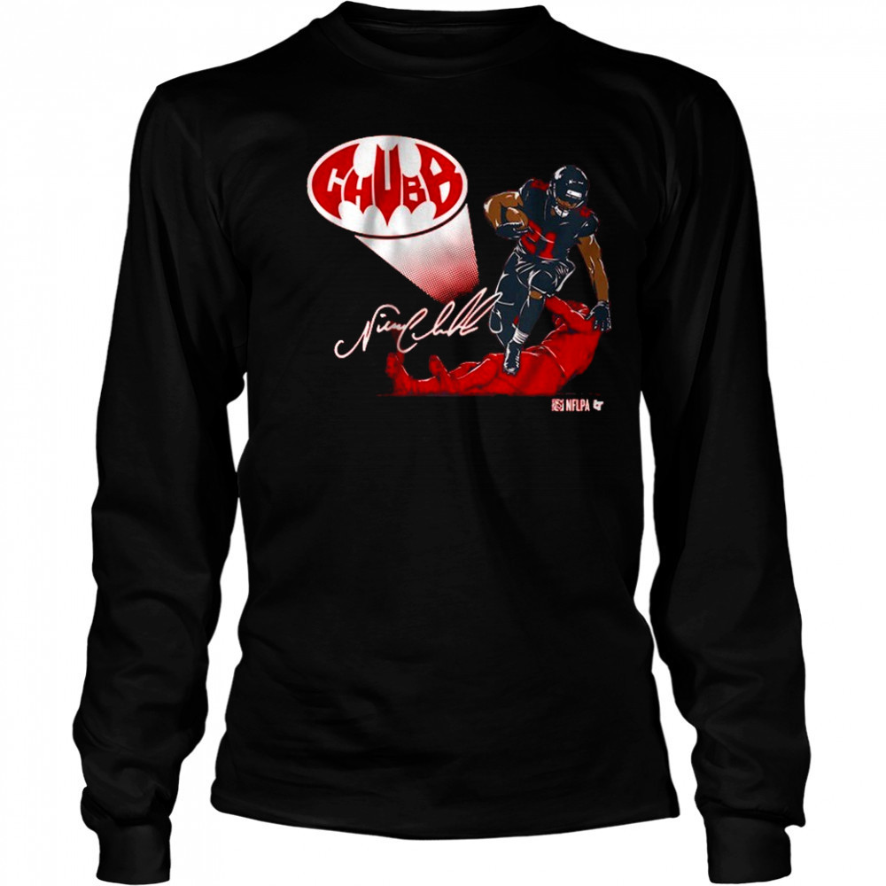 Nick Chubb Houston Stiff Arm T-Shirt Long Sleeved