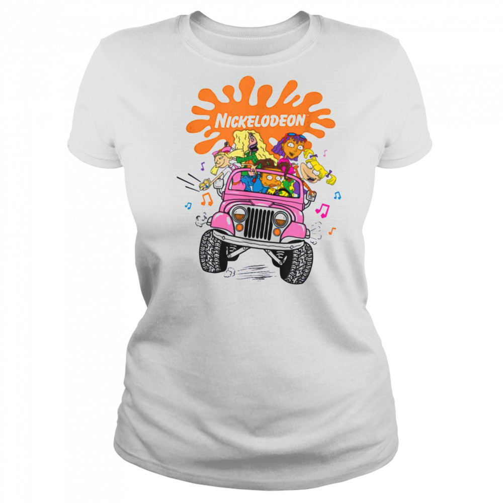 Nickelodeon Girls Jeep Ride Fun 90s Cartoon Vibes T Shirt Women's T-shirt