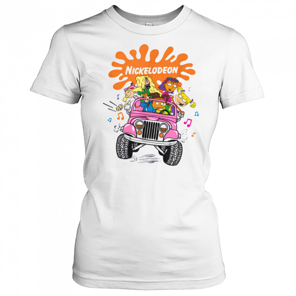 Nickelodeon Girls Jeep Ride Fun 90s Cartoon Vibes T Shirt Women's T-shirt