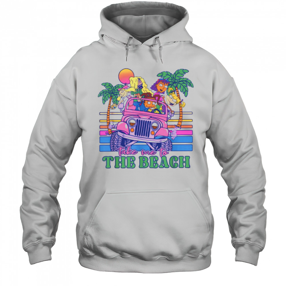 Nickelodeon Take Me To The Beach Jeep Tropical Sunset T Shirt Hoodie