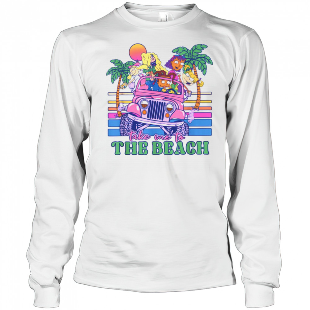 Nickelodeon Take Me To The Beach Jeep Tropical Sunset T Shirt Long Sleeved