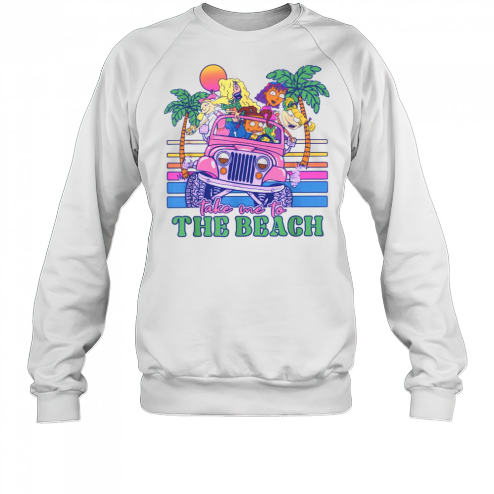 Nickelodeon Take Me To The Beach Jeep Tropical Sunset T Shirt Sweatshirt