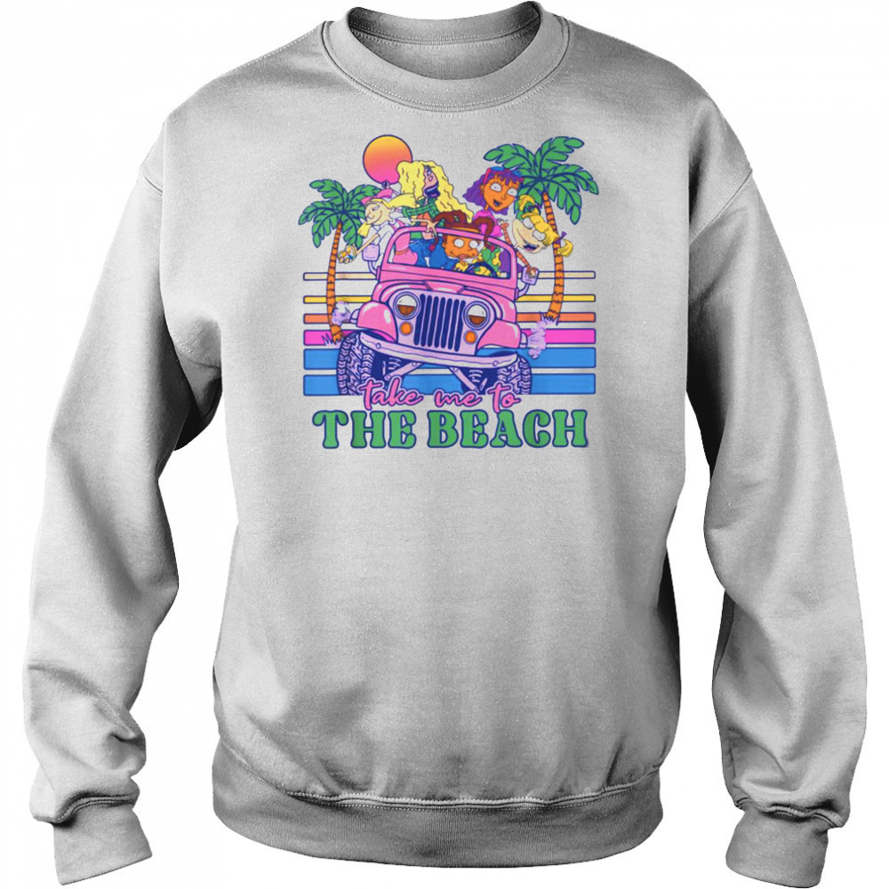 Nickelodeon Take Me To The Beach Jeep Tropical Sunset T Shirt Hoodie