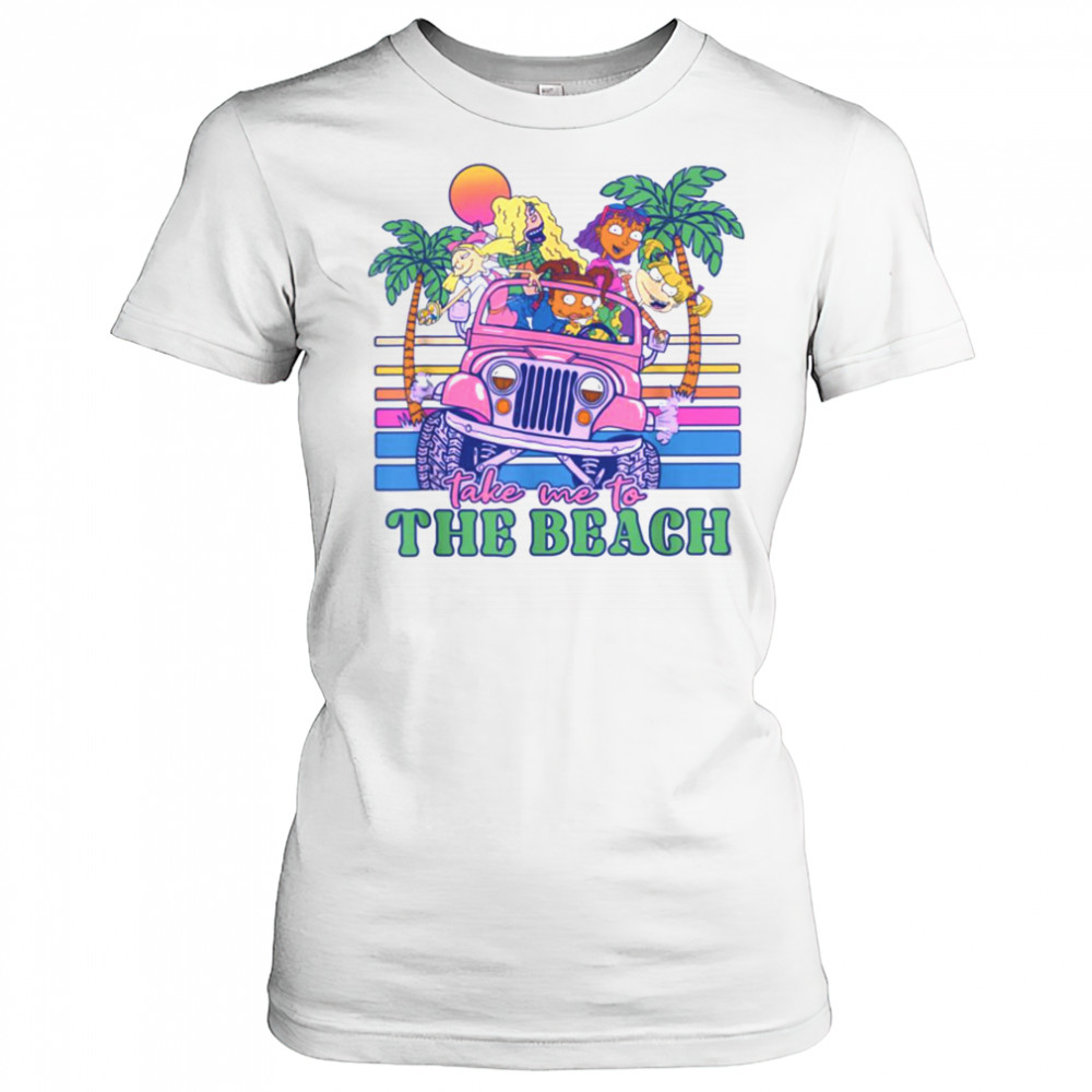 Nickelodeon Take Me To The Beach Jeep Tropical Sunset T Shirt Women's T-shirt