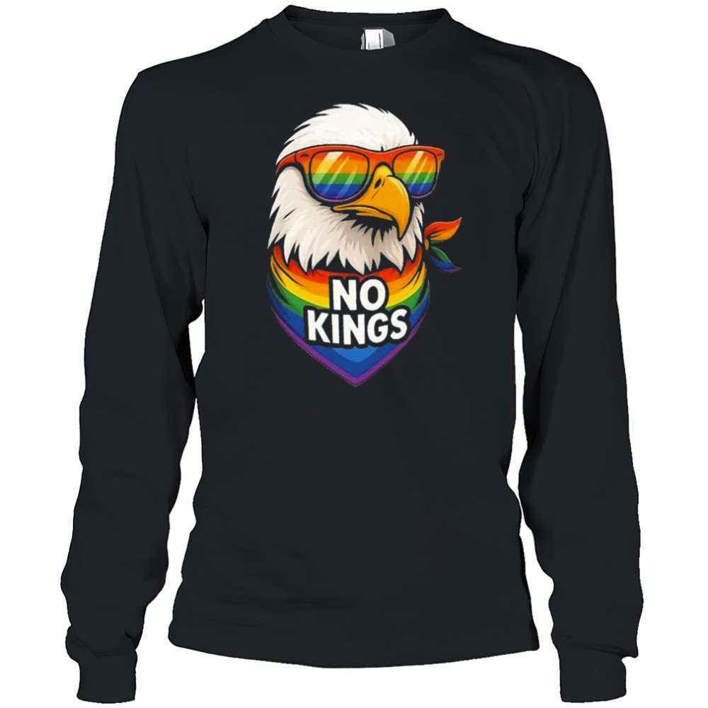 No Kings Pride Eagle Shirt Long Sleeved