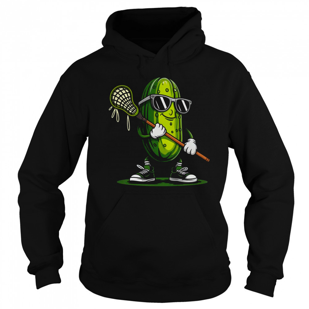 Pickle Playing Lacrosse Funny Sports For Boys Men Women shirt Sweatshirt