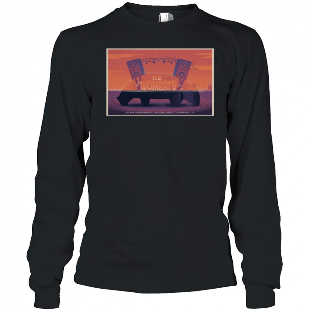 Poster 06 19 2025 Liverpool UK The Wombats T-Shirt Long Sleeved