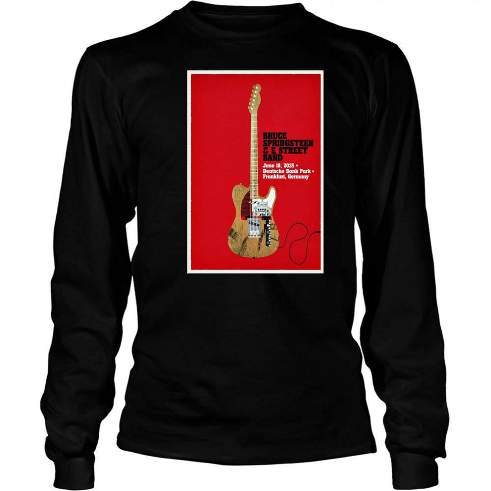 Pre Order Springsteen 2025 June 18 Frankfurt Germany Poster T-Shirt Long Sleeved