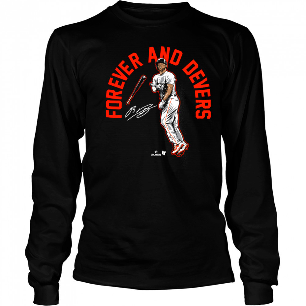 Rafael Devers Forever and Devers San Francisco Baseball Shirt Long Sleeved
