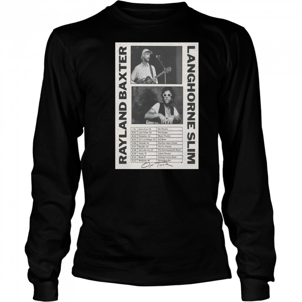 RayLand Baxter Summer Tour 2025 Poster T-Shirt Long Sleeved
