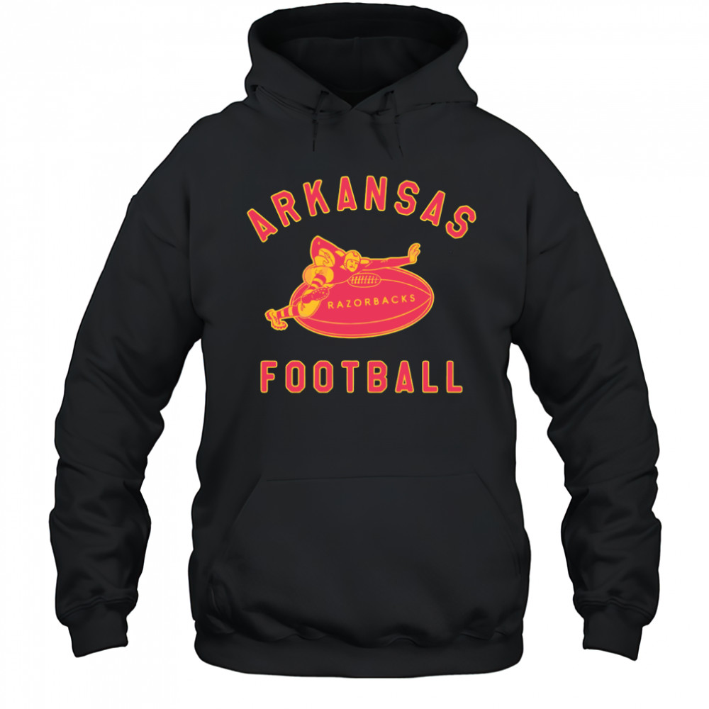 Retro Arkansas Razorbacks Football Midcentury Logo Mascot shirt Hoodie