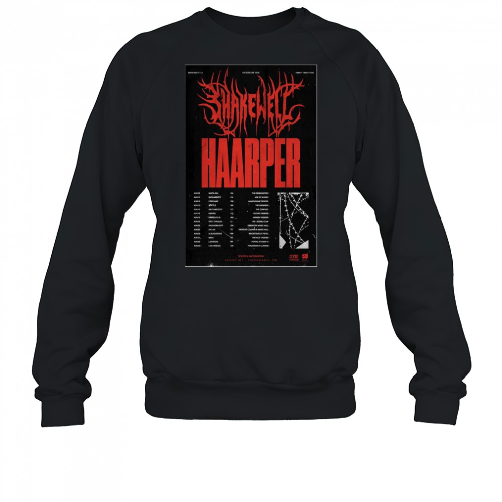 Shakewell North American Tour 2025 Poster T-Shirt Sweatshirt