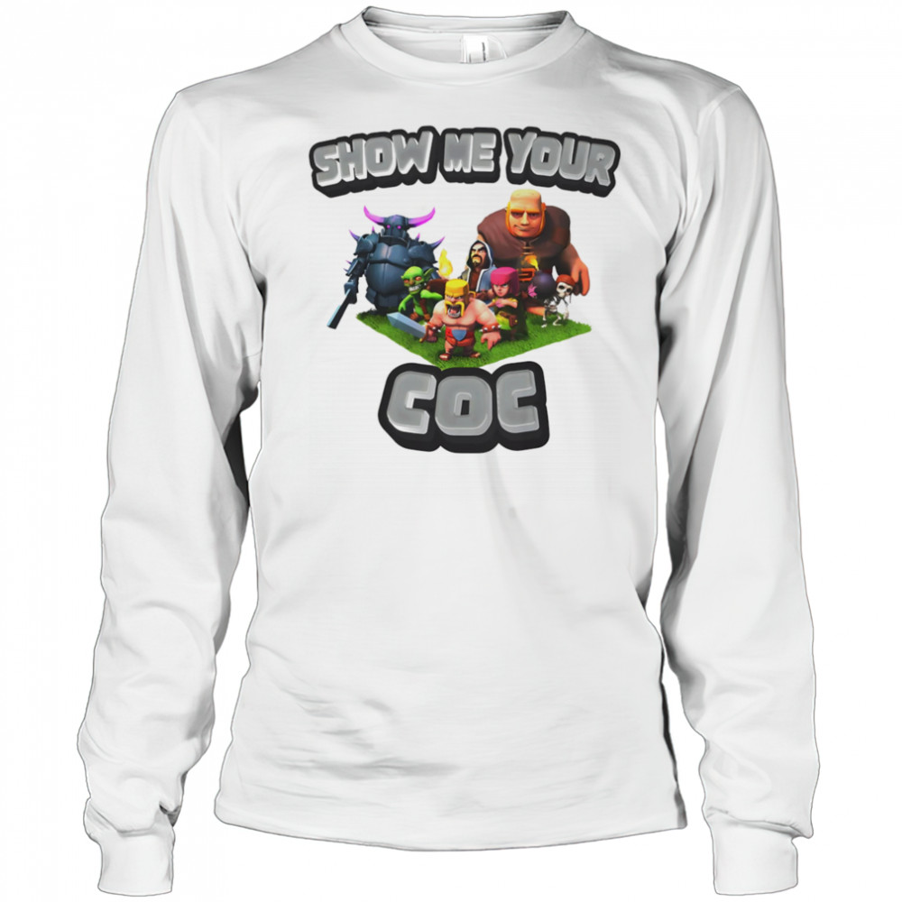 Show me your COC Clash of Clans shirt Long Sleeved
