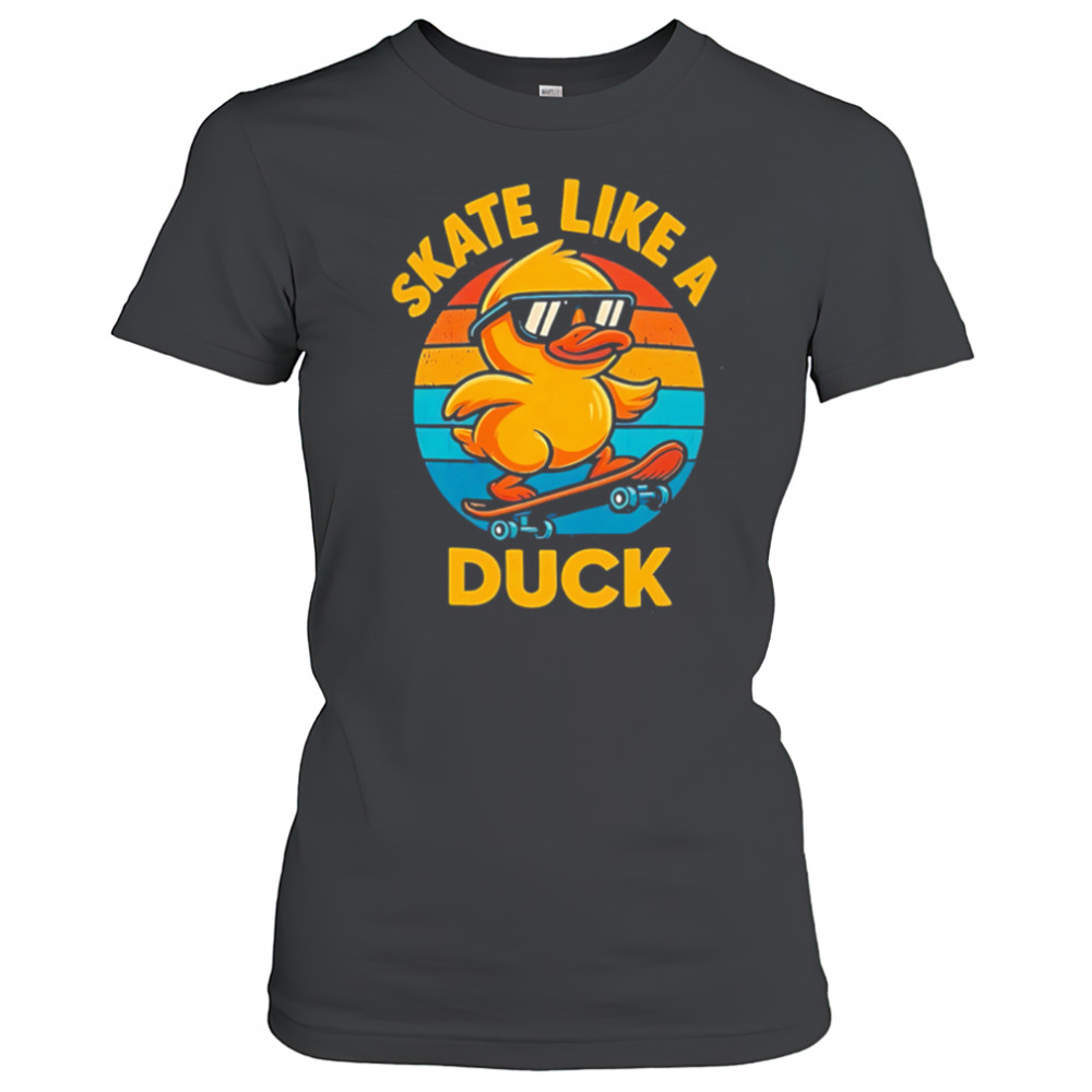 Skate Like a Duck Cool Skateboarding vintage shirt Women's T-shirt