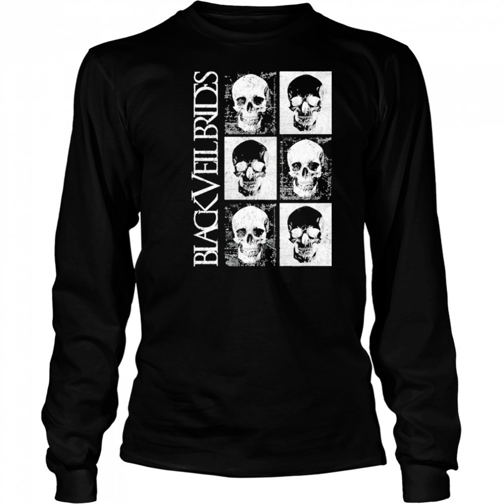 Skulls Black Veil Brides T-Shirt Long Sleeved