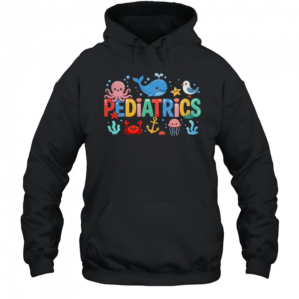 Summer Sea Animal Pediatrics Nurse PEDS RN Pediatrician shirt Hoodie