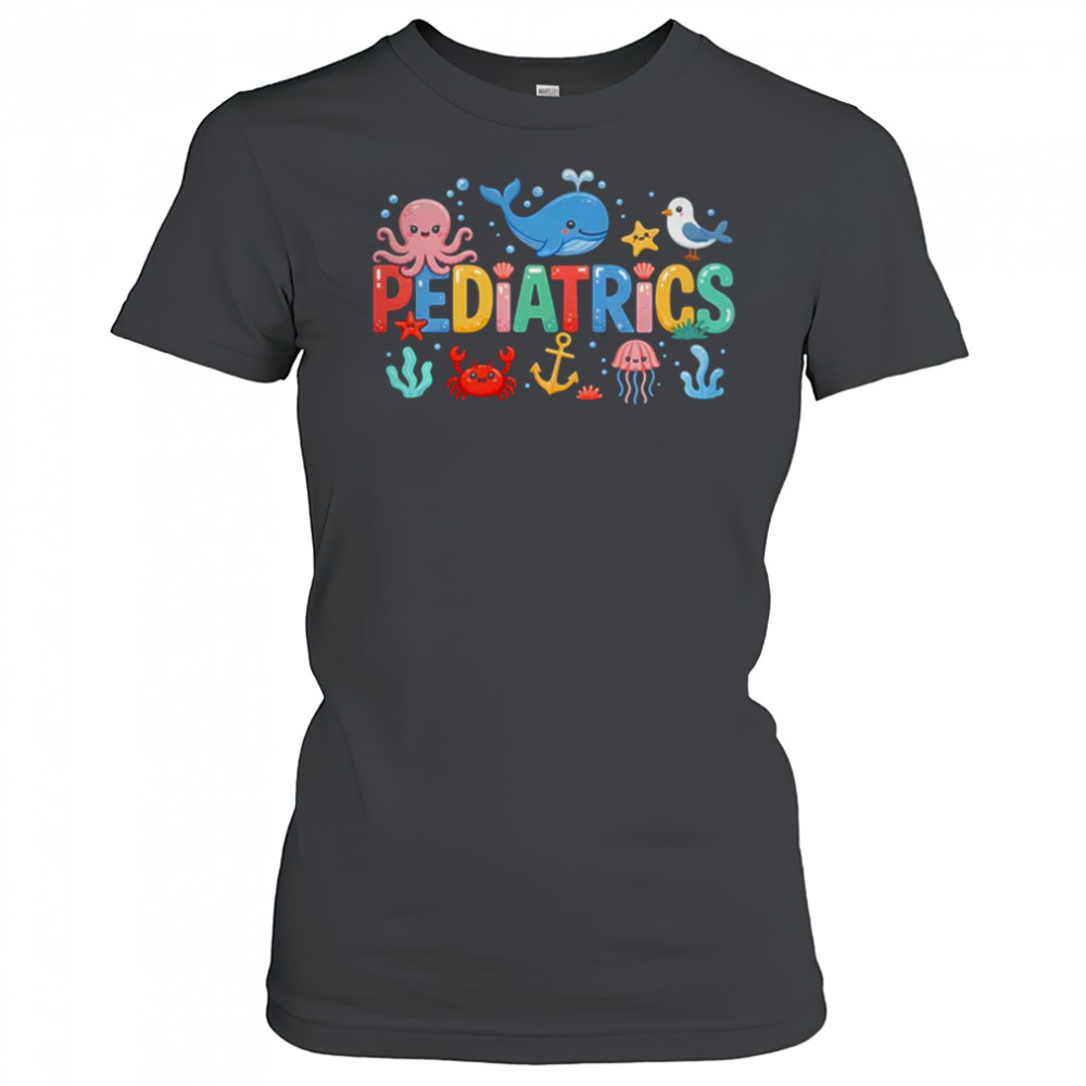 Summer Sea Animal Pediatrics Nurse PEDS RN Pediatrician shirt Women's T-shirt